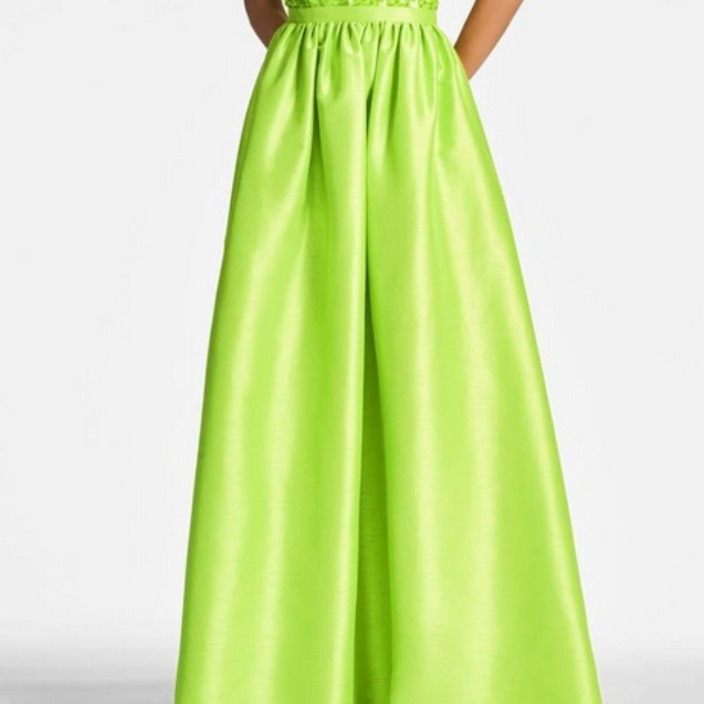 Sachin & Babi Electric Lime Sydney Maxi Skirt